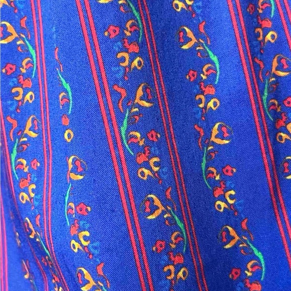 Caroline Constas Women's Blue and Pink Striped Top - Picture 7 of 10